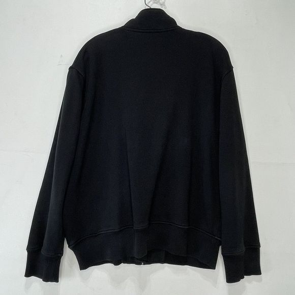 Sean John Mens Full Zip Track Jacket Black Large Asymmetrical Zip - Picture 4 of 16